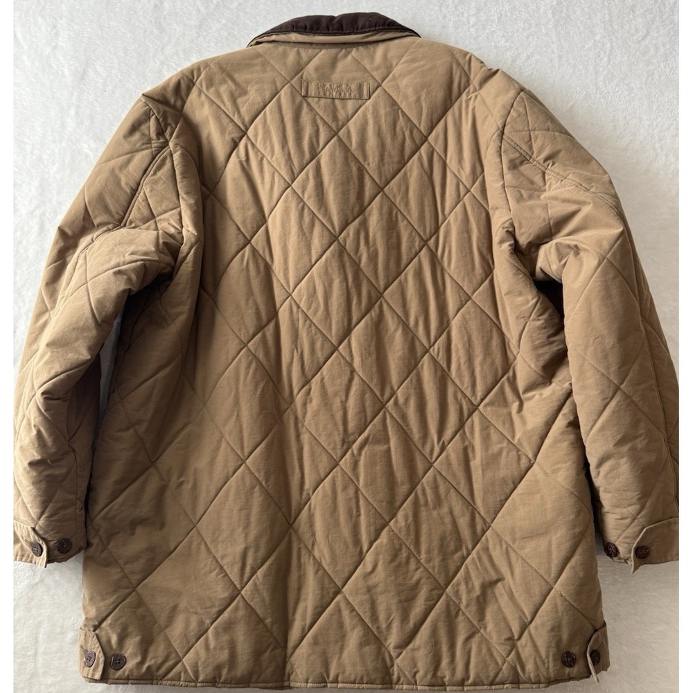 Ocean Pacific Tan Suede Collar Quilted Barn Coat Pockets Lined Size XXL‎ - Picture 13 of 15